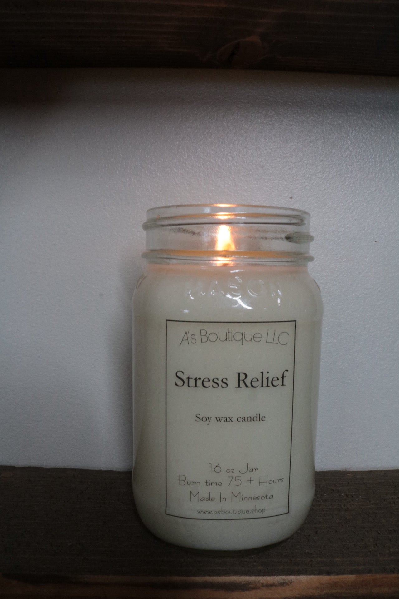 16 oz Soy Candle | Stress Relief |