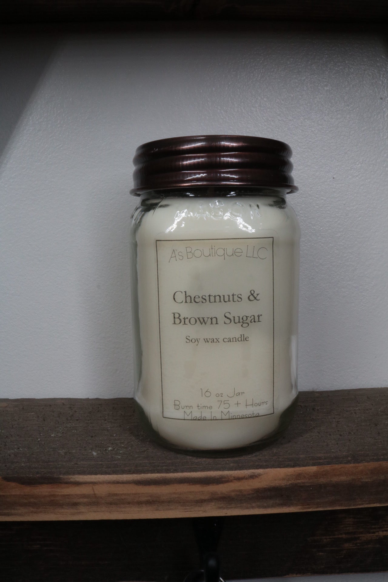 16 oz Soy Candle | Chestnuts & Brown Sugar |