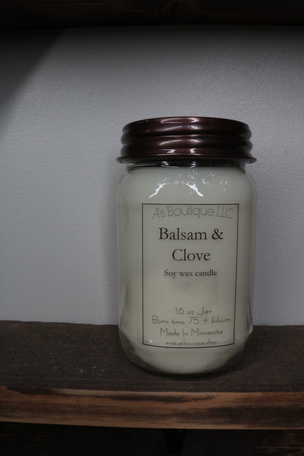 16 oz Soy Candle | Balsam & Clove |