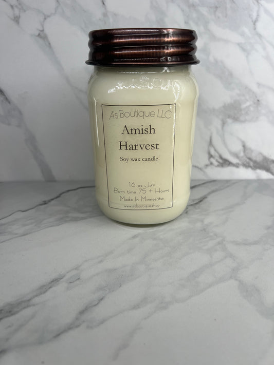 16 oz Soy Candle | Amish Harvest |