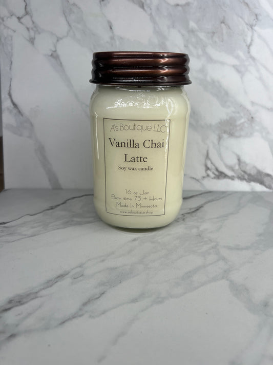 16 oz Soy Candle |Vanilla Chai Latte|