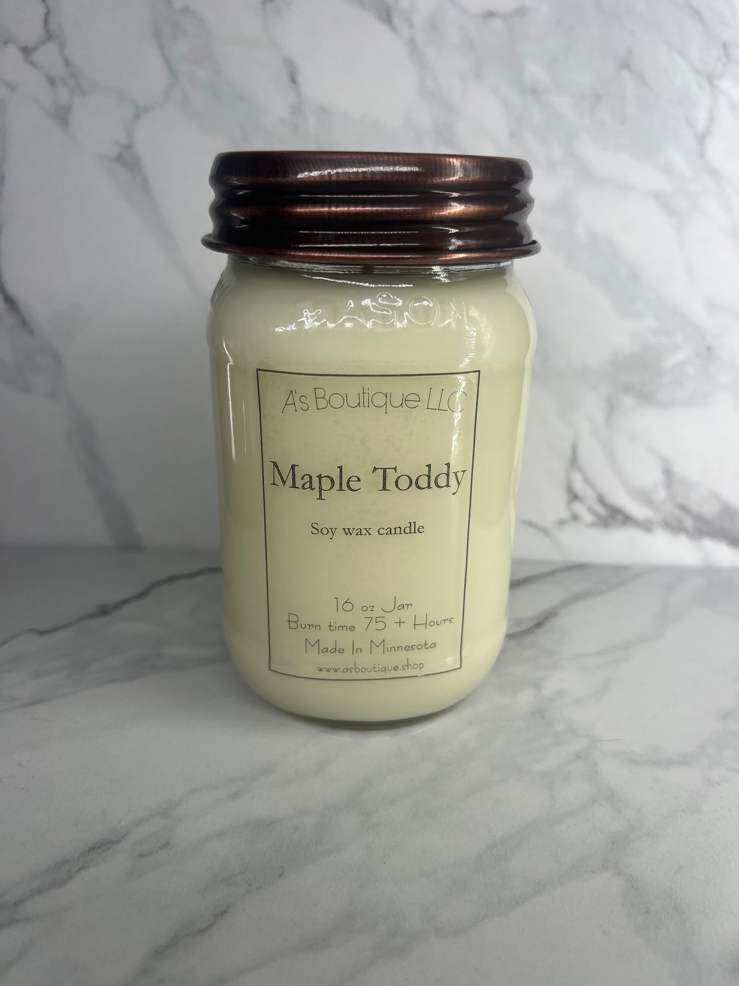 16 oz Soy Candle |Maple Toddy|
