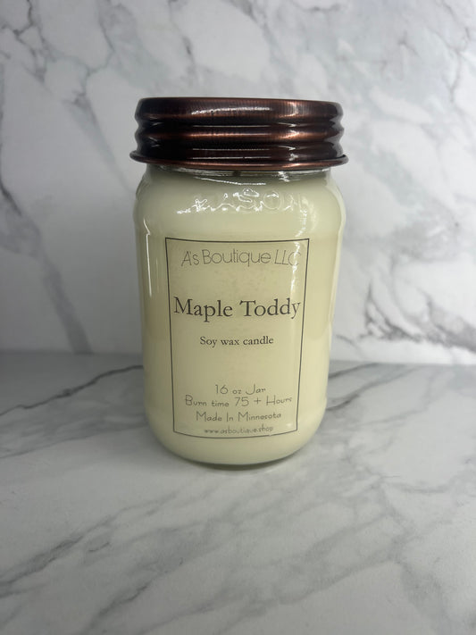 16 oz Soy Candle |Maple Toddy|