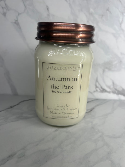 16 oz Soy Candle | Autumn in the Park |