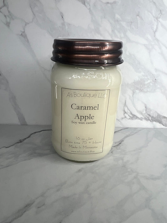 16 oz Soy Candle | Caramel Apple|