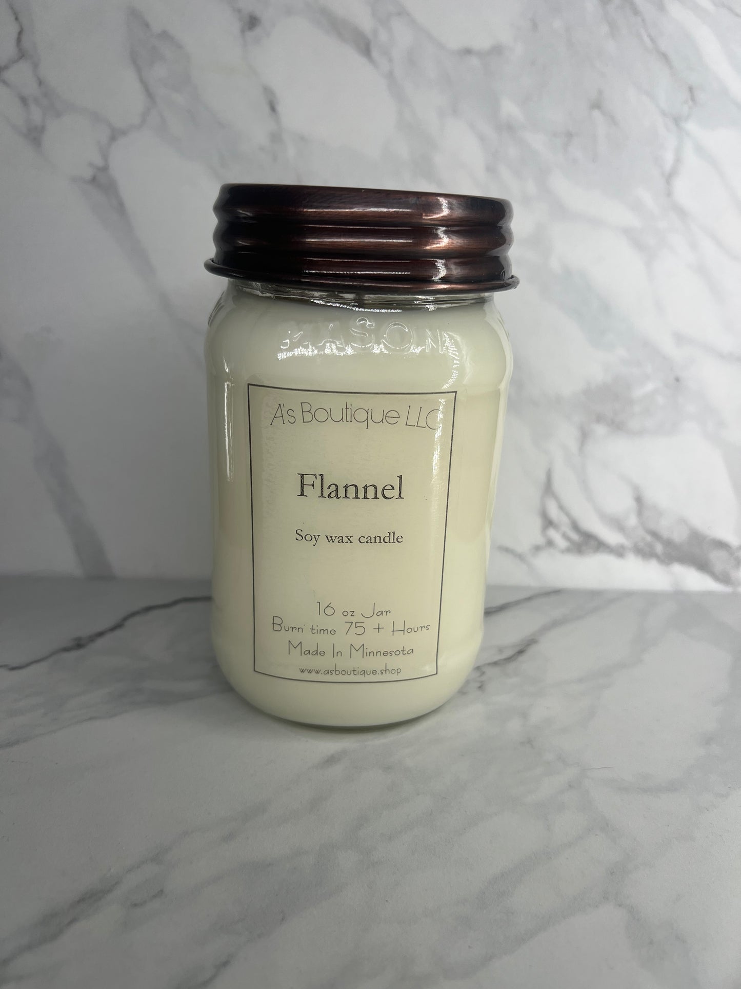 16 oz Soy Candle |Flannel |