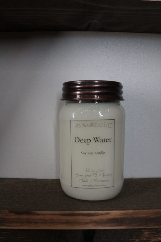 16 oz Soy Candle |Deep Water  |
