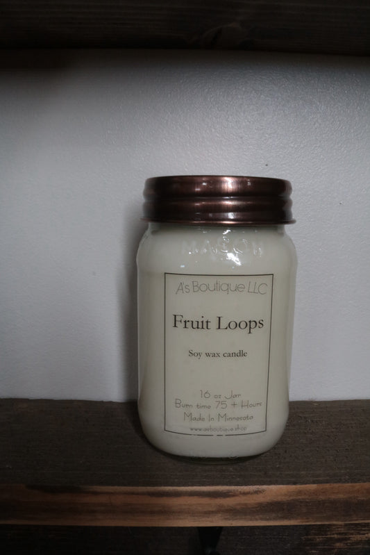 16 oz Soy Candle | Fruit Loops |