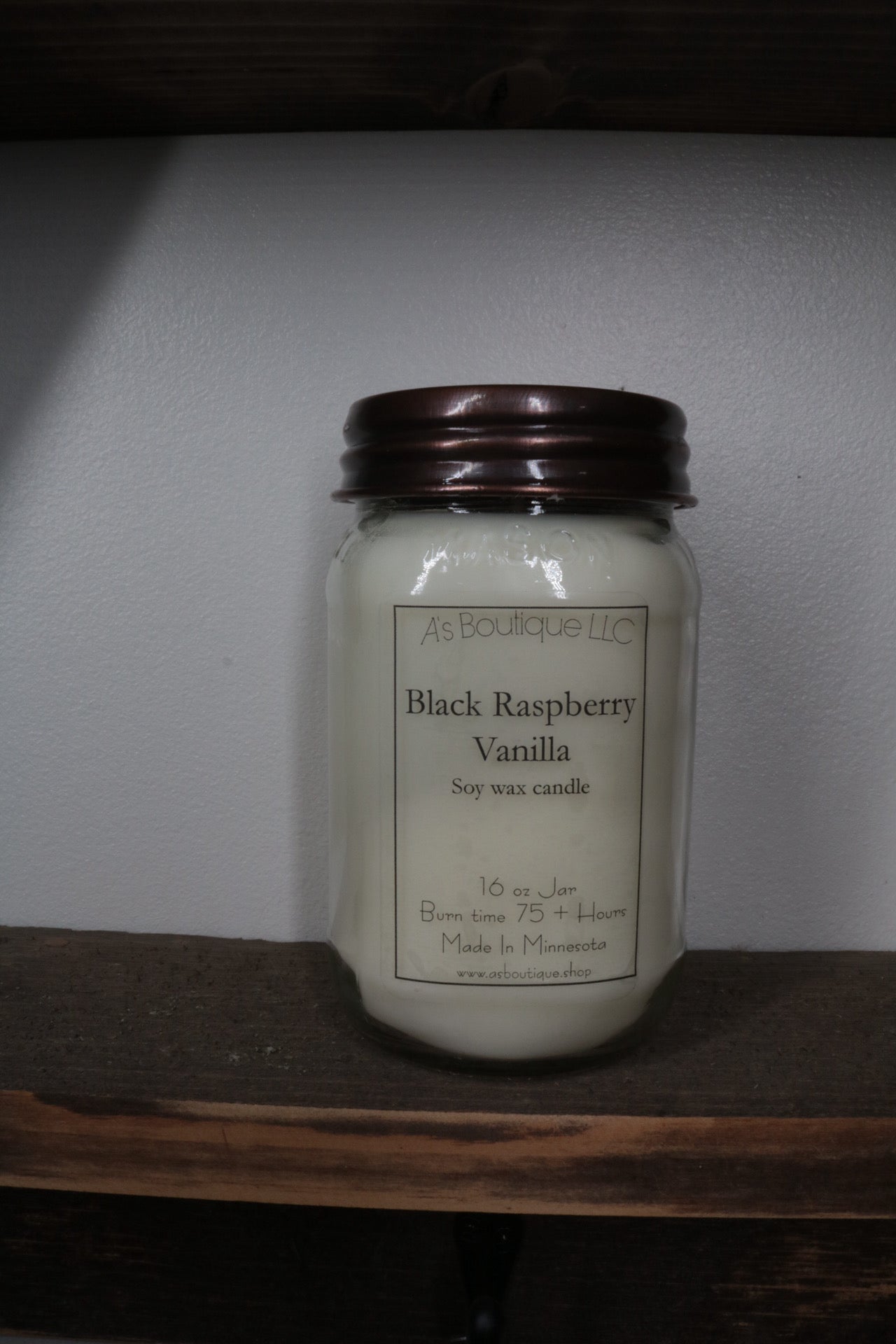 16 oz Soy Candle |Black Raspberry Vanilla  |