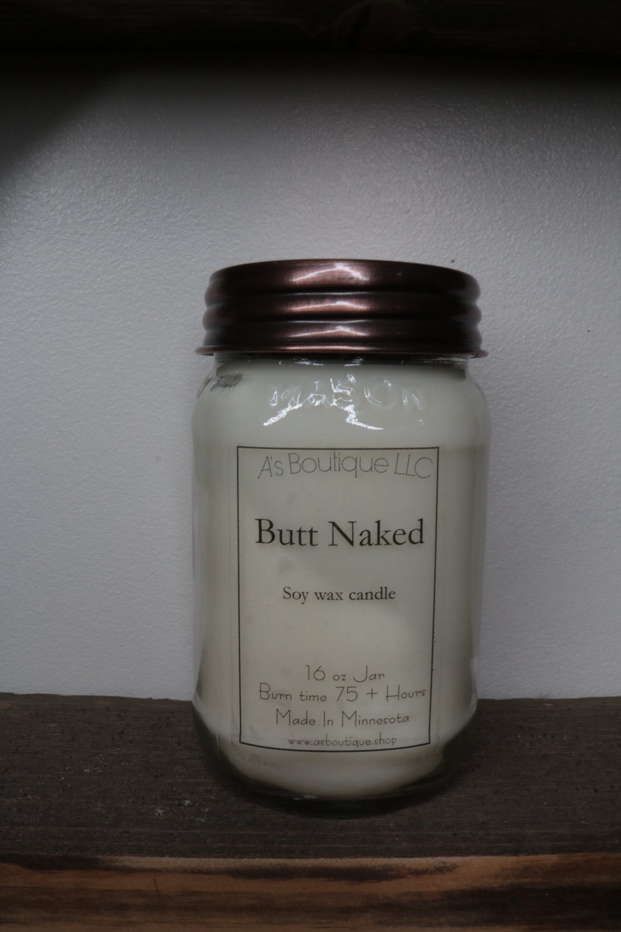 16 oz Soy Candle | Butt Naked  |