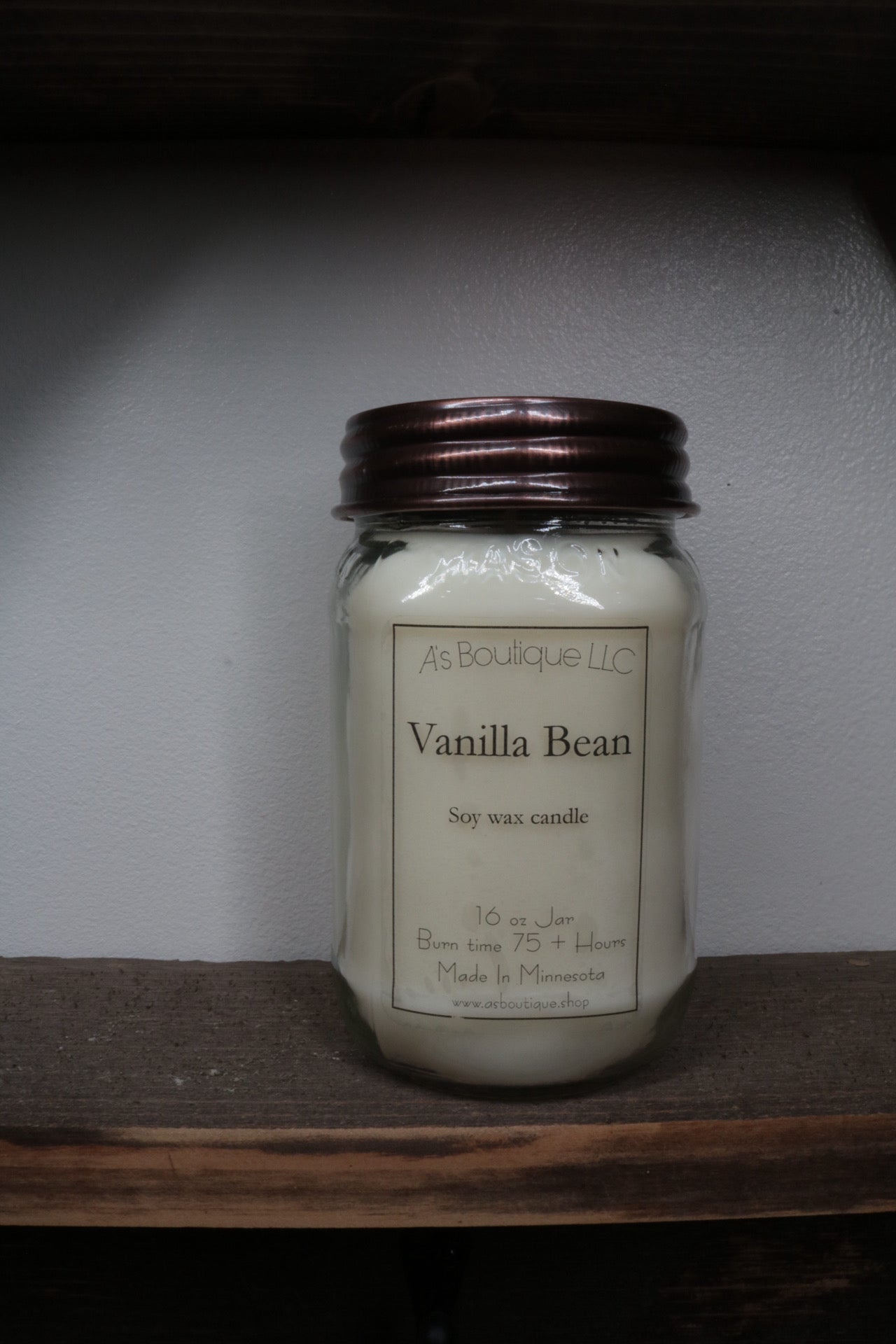 16 oz Soy Candle | Vanilla Bean |