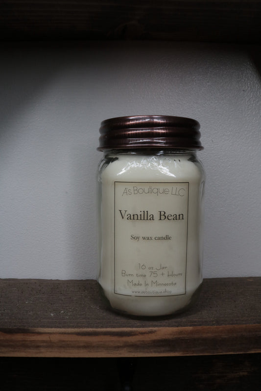 16 oz Soy Candle | Vanilla Bean |