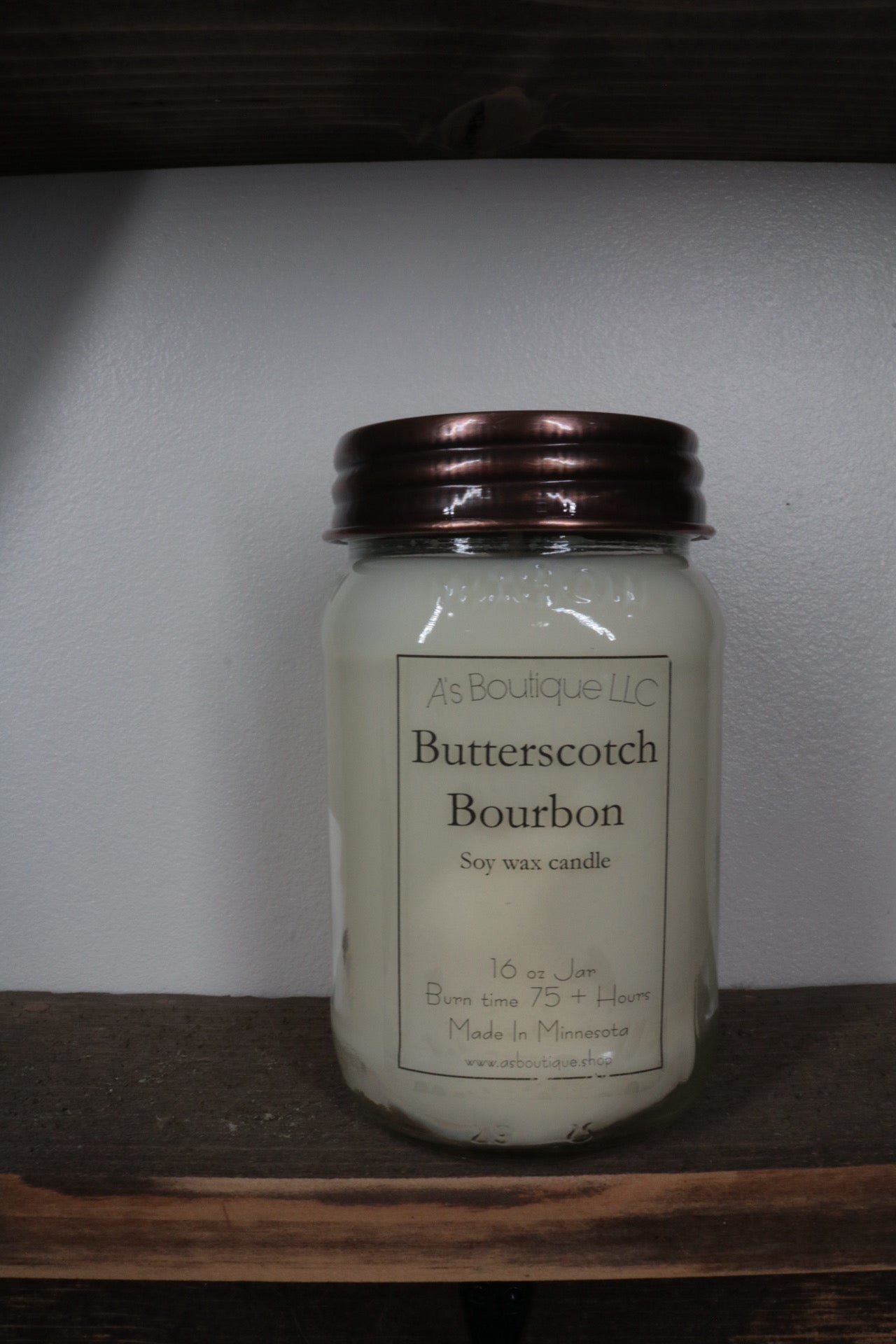 16 oz Soy Candle | Butterscotch Bourbon |