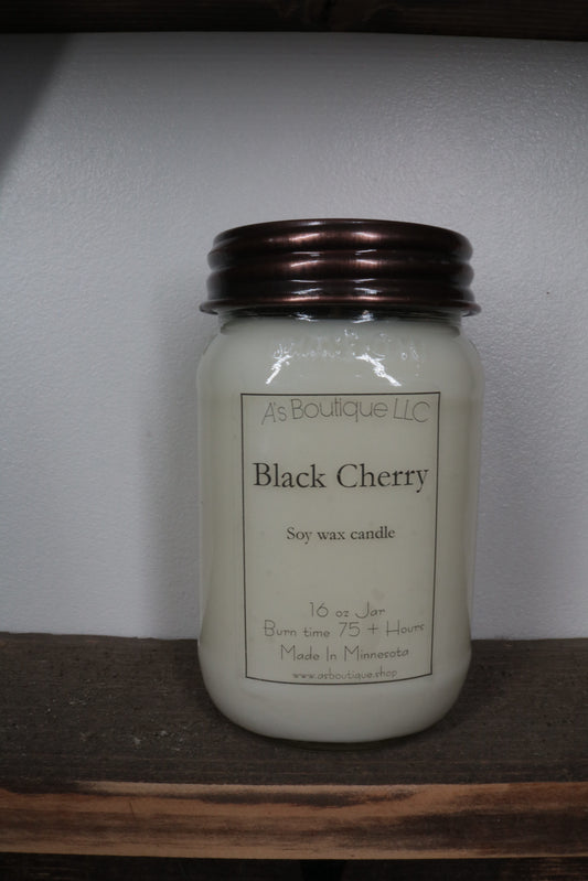 16 oz Soy Candle | Black Cherry |