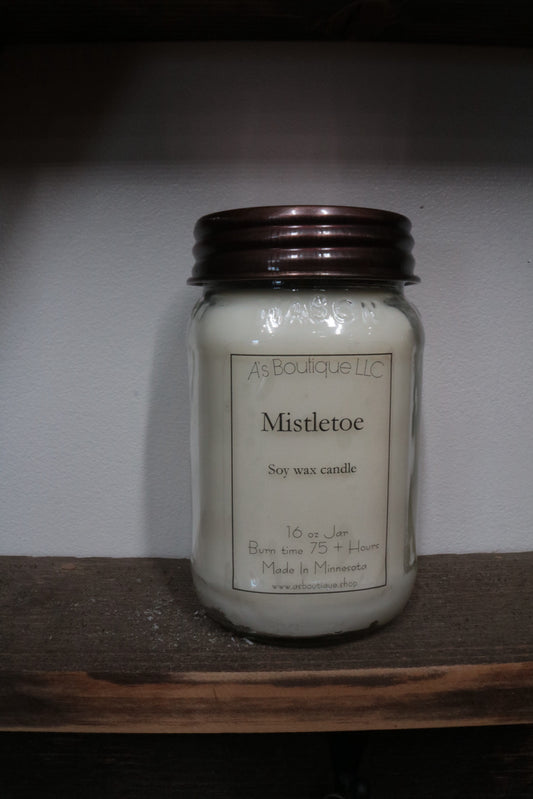 16 oz Soy Candle | Mistletoe |