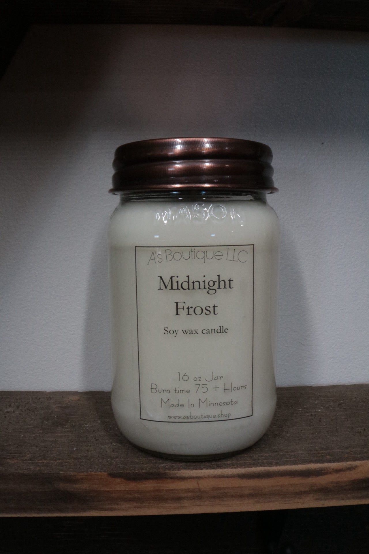 16 oz Soy Candle |Midnight Frost  |