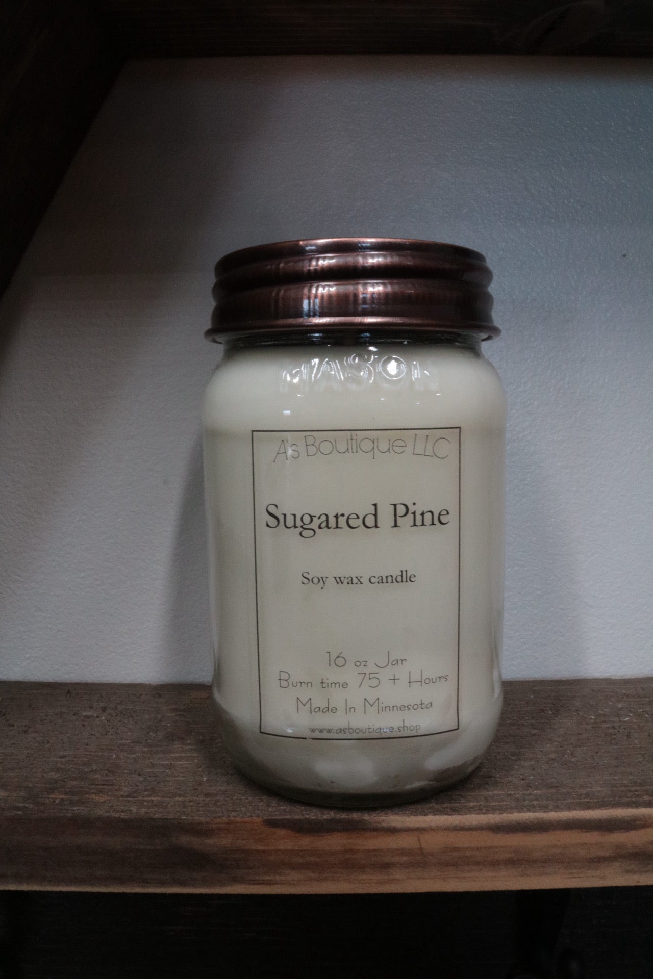 16 oz Soy Candle | Sugared Pine  |