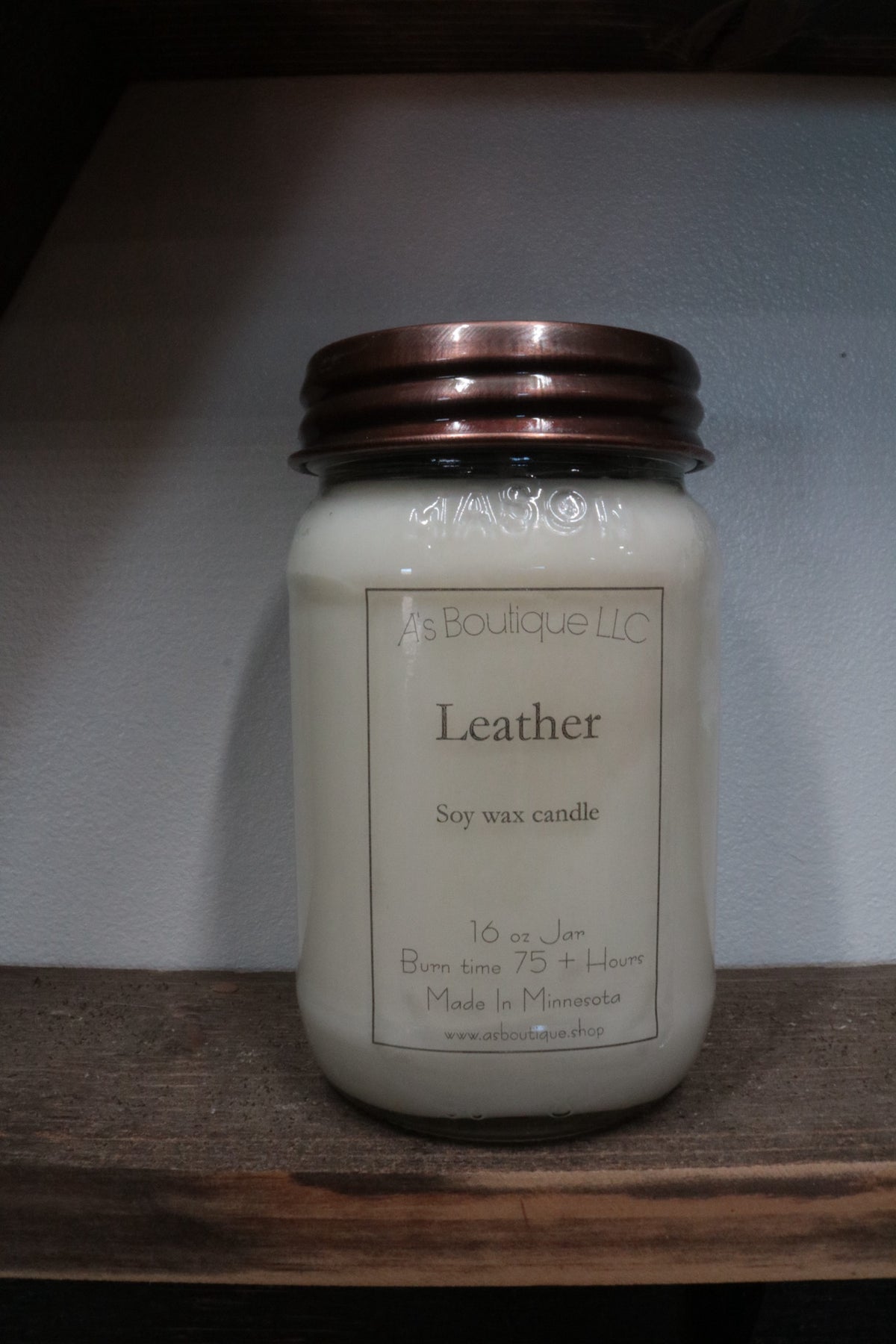 16 oz Soy Candle | Leather |
